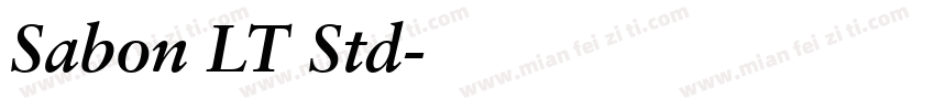 Sabon LT Std字体转换
